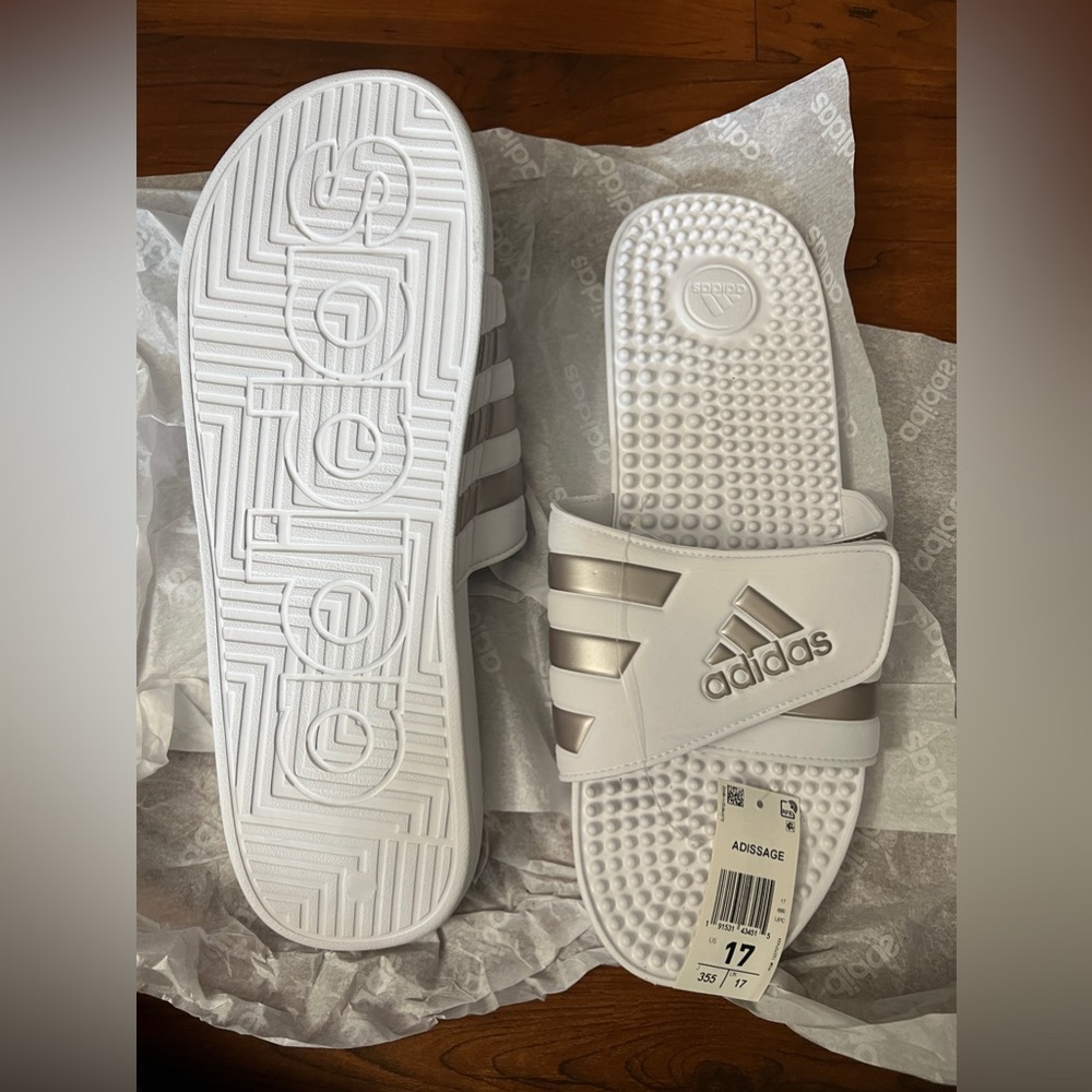 ADIDAS MENS SLIDES SIZE 17&18